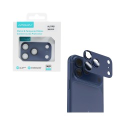 Protetor de Lente de Câmera de Vidro Temperado Para Apple iPhone 17 Pro Azul Profundo